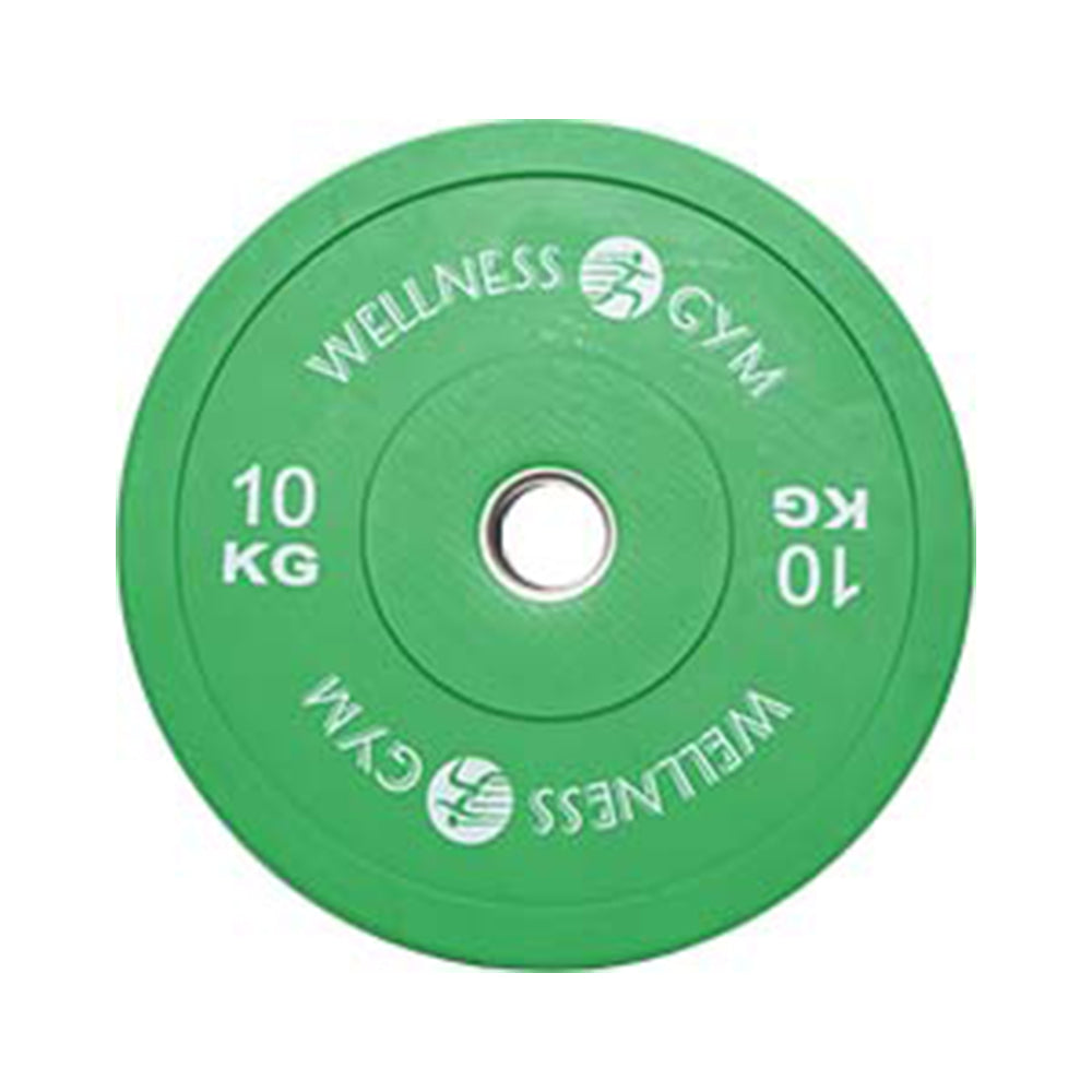 RUBBERISED  BUMPER PLATE YELLOW COLORED  (15 KG)