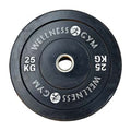 RUBBERISED   BUMPER PLATE BLACK COLORED (15 KG)