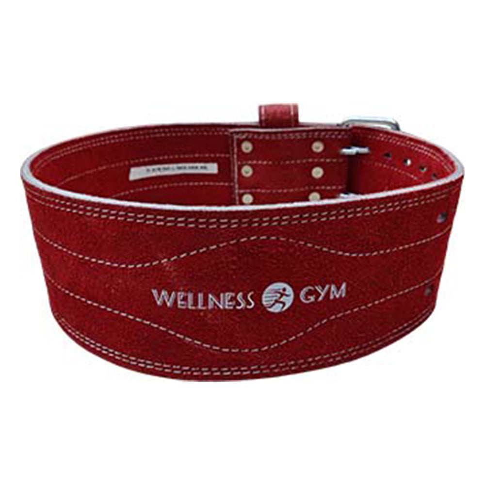 6 MM POWERLIFTING BELT (SIZE-XL) RED